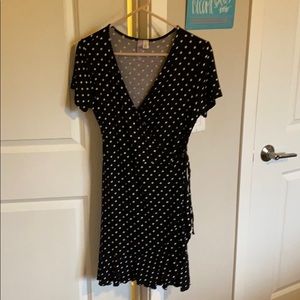 Size medium polka dot wrap dress